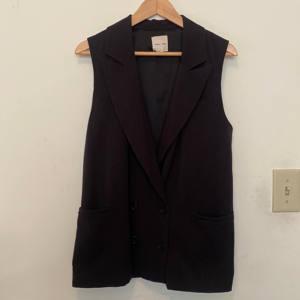 Black Blazer Vest From Urban Outfitters